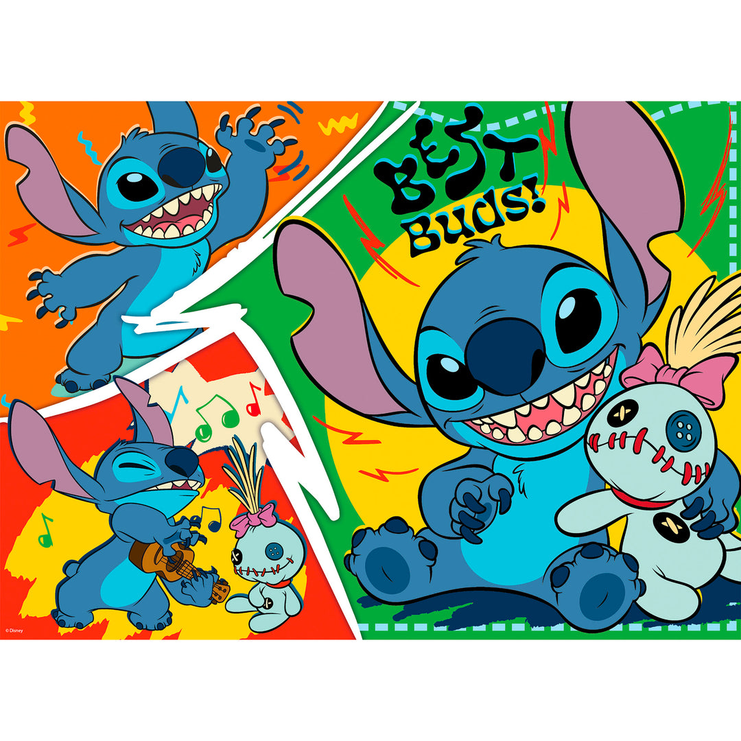 PUZZLE DOUBLE-FACE MAXI FLOOR 24 PEZZI - LILO &amp; STITCH
