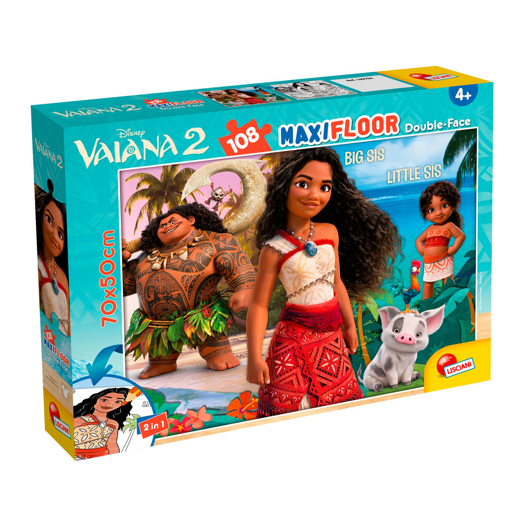 PUZZLE DOUBLE-FACE MAXI FLOOR 108 PEZZI - VAIANA 2