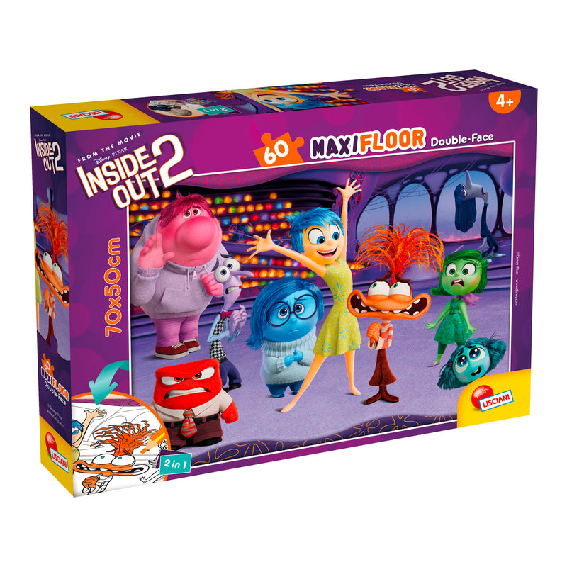 PUZZLE DOUBLE-FACE MAXI FLOOR 60 PEZZI - INSIDE OUT 2