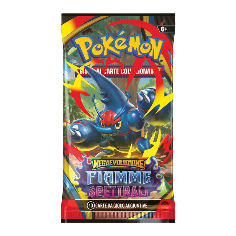 PK10190 POKEMON MEGAEVOLUZIONE FIAMME SPETTRALI - BUSTA 10 CARTE