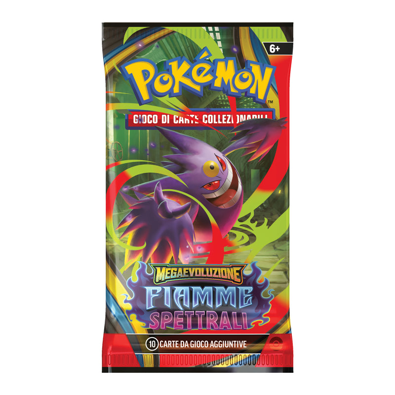PK10190 POKEMON MEGAEVOLUZIONE FIAMME SPETTRALI - BUSTA 10 CARTE