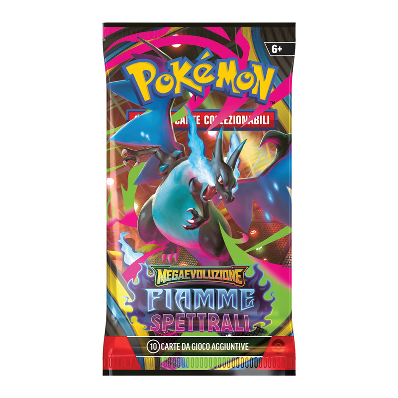 PK10190 POKEMON MEGAEVOLUZIONE FIAMME SPETTRALI - BUSTA 10 CARTE