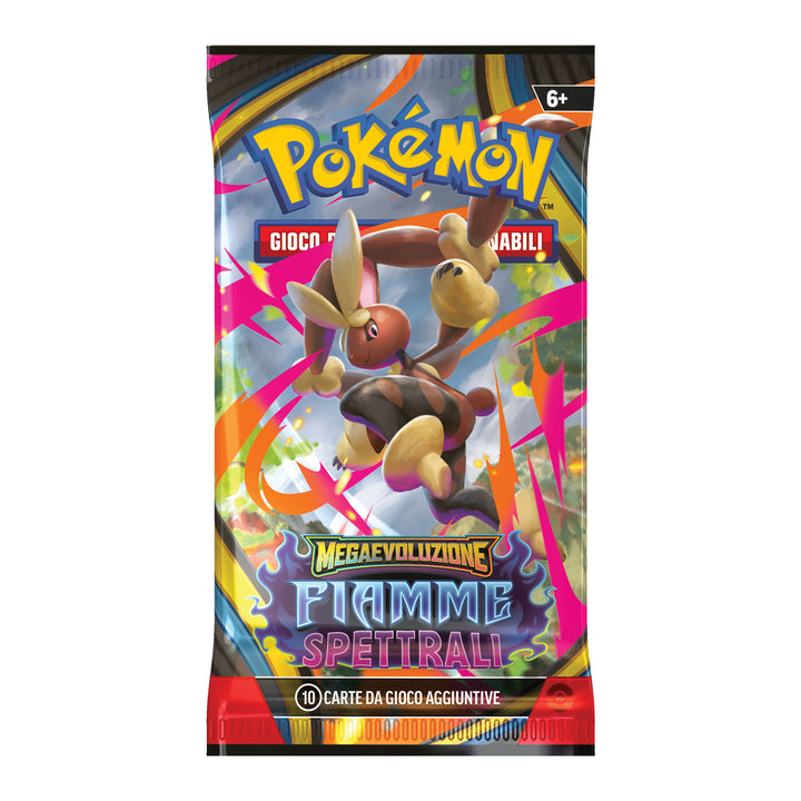 PK10190 POKEMON MEGAEVOLUZIONE FIAMME SPETTRALI - BUSTA 10 CARTE