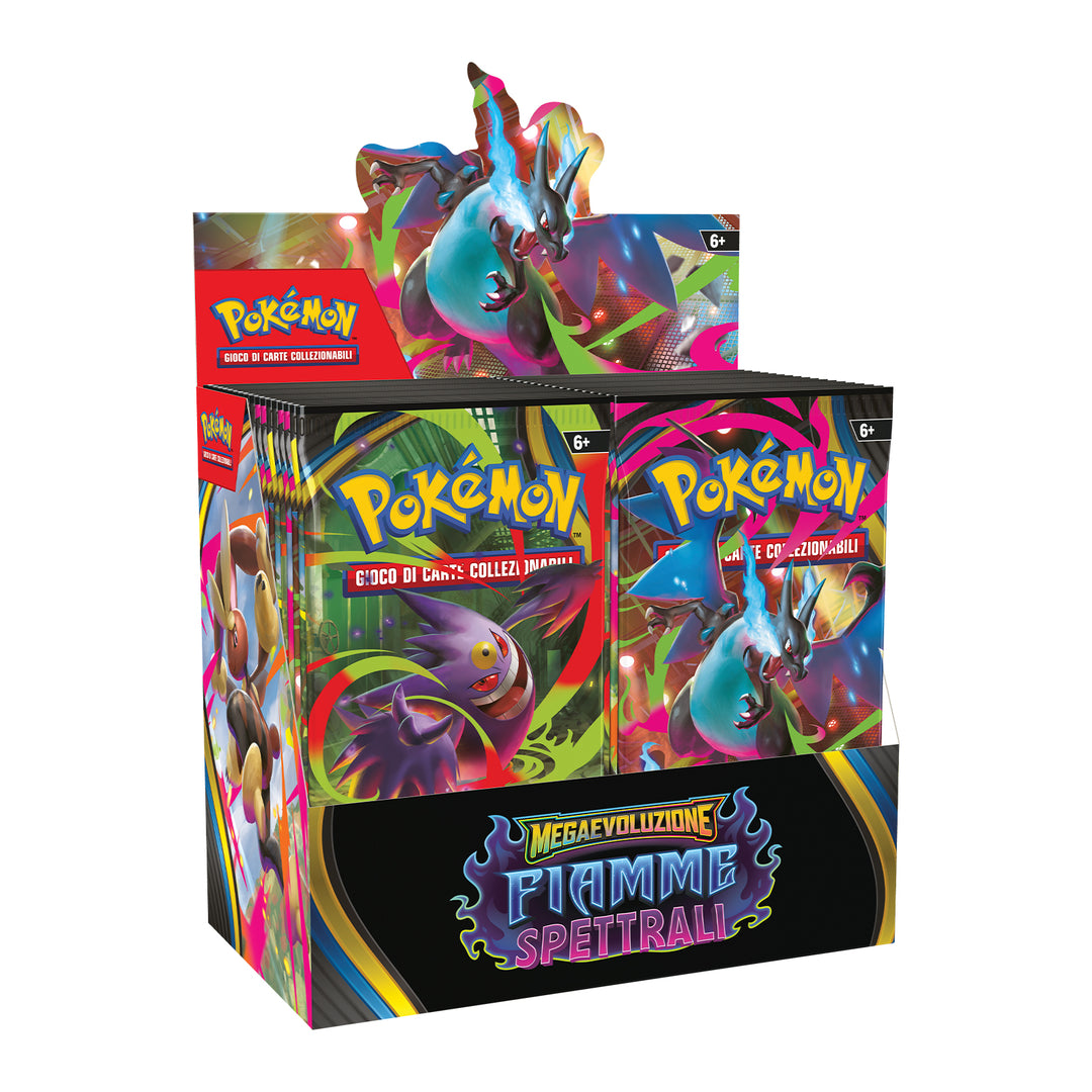 PK10190 POKEMON MEGAEVOLUZIONE FIAMME SPETTRALI - BUSTA 10 CARTE