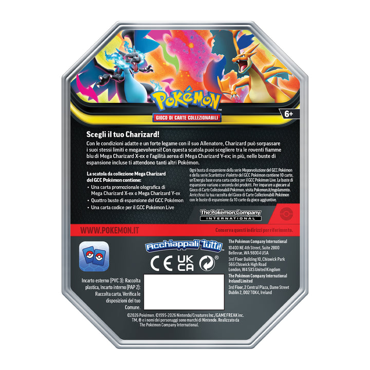 PK10300 POKEMON TIN DA COLLEZIONE - MEGA CHARIZARD