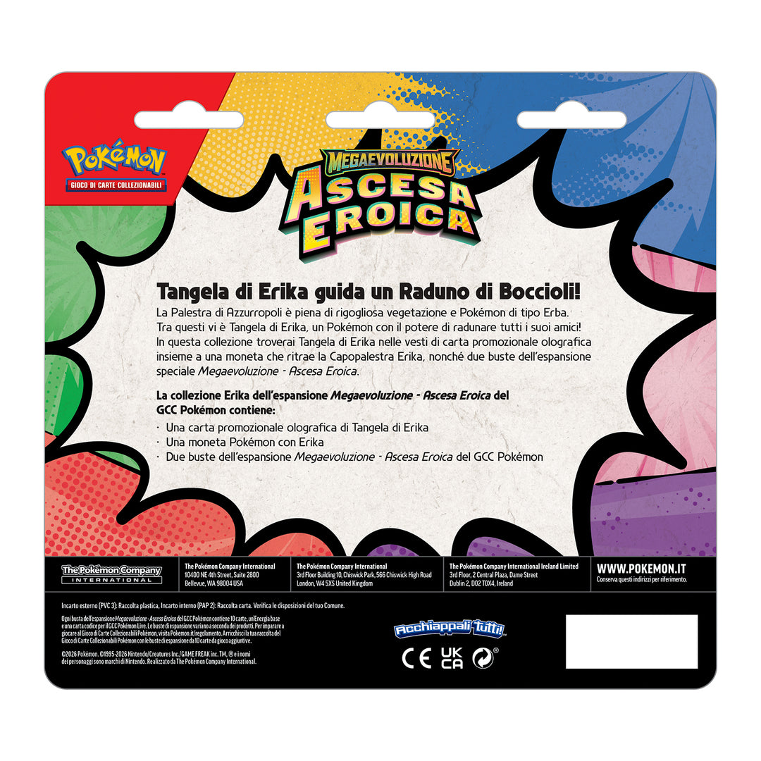 PK10312 POKEMON MEGAEVOLUZIONE ASCESA EROICA - COLLEZIONE ERIKA E UBALDO