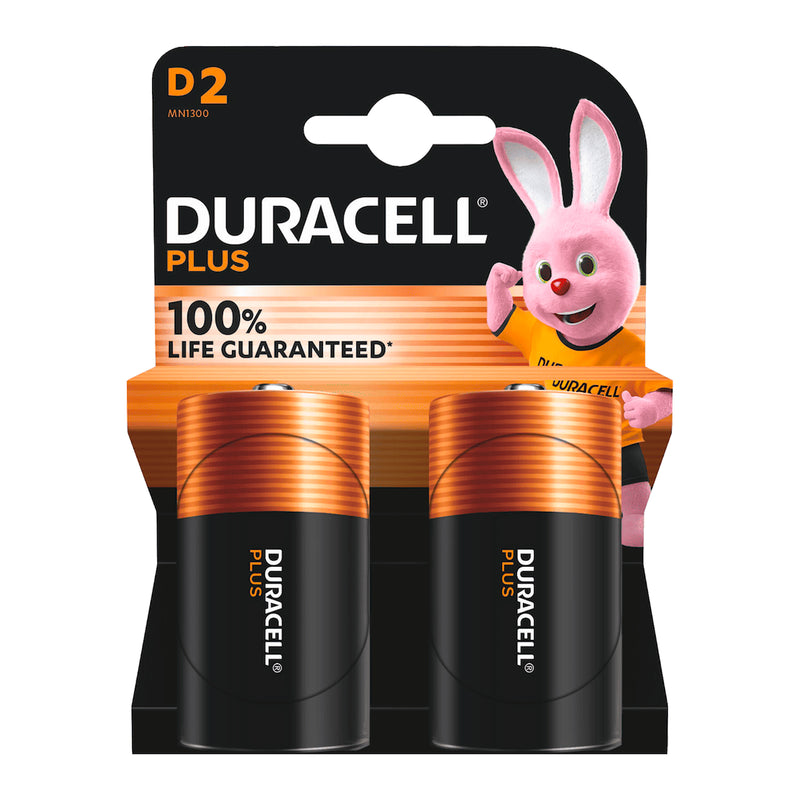DURACELL PLUS BATTERIA D TORCIA 2PZ