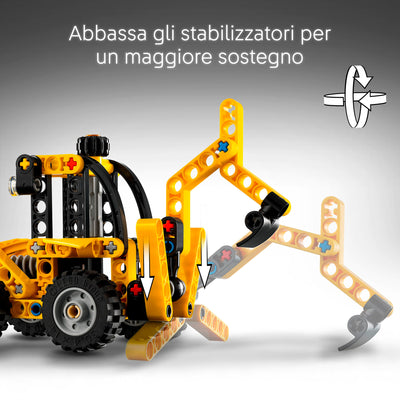 LEGO 42197 TECHNIC SCAVATRICE A CUCCHIAIA ROVESCIA