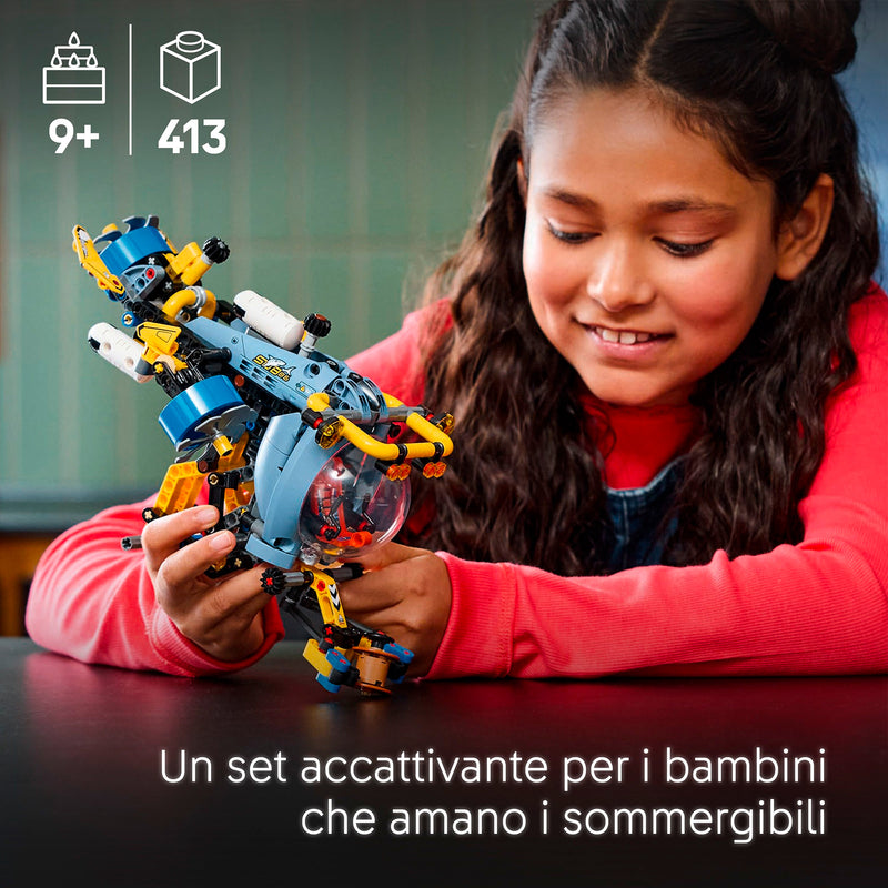 LEGO 42201 TECHNIC SOTTOMARINO PER ESPLORAZIONI ABISSALI