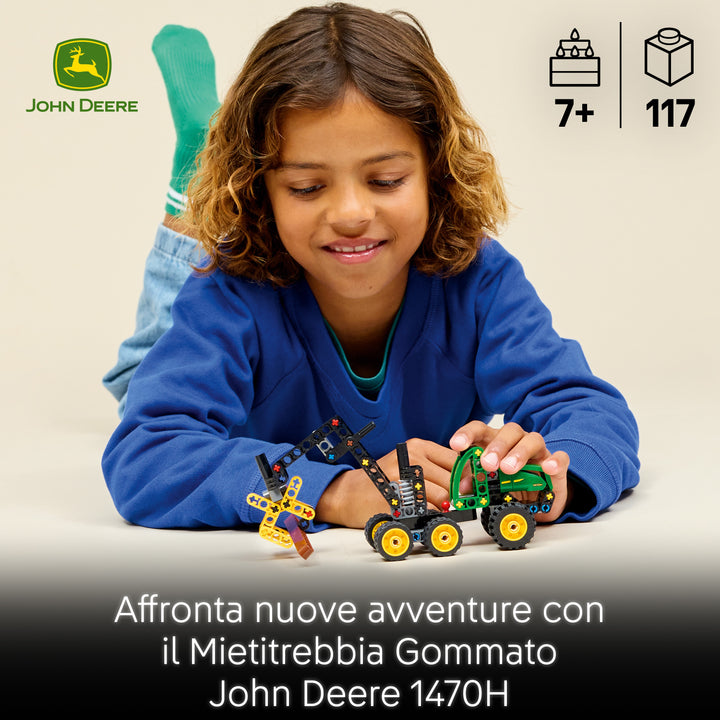 LEGO 42218 MIETITREBBIA GOMMATO JOHN DEERE 1470H