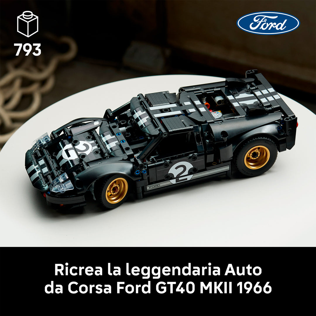 LEGO 42223 AUTO DA CORSA FORD GT40 MKII 1966