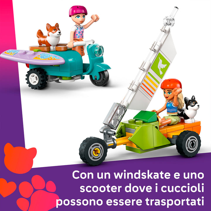 LEGO 42641 AVVENTURE CANINE SU WINDSKATE E SIDECAR