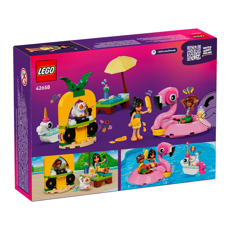 LEGO 42658 POOL PARTY CON UNICORNO E FENICOTTERO