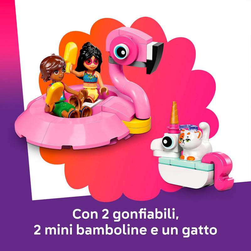 LEGO 42658 POOL PARTY CON UNICORNO E FENICOTTERO