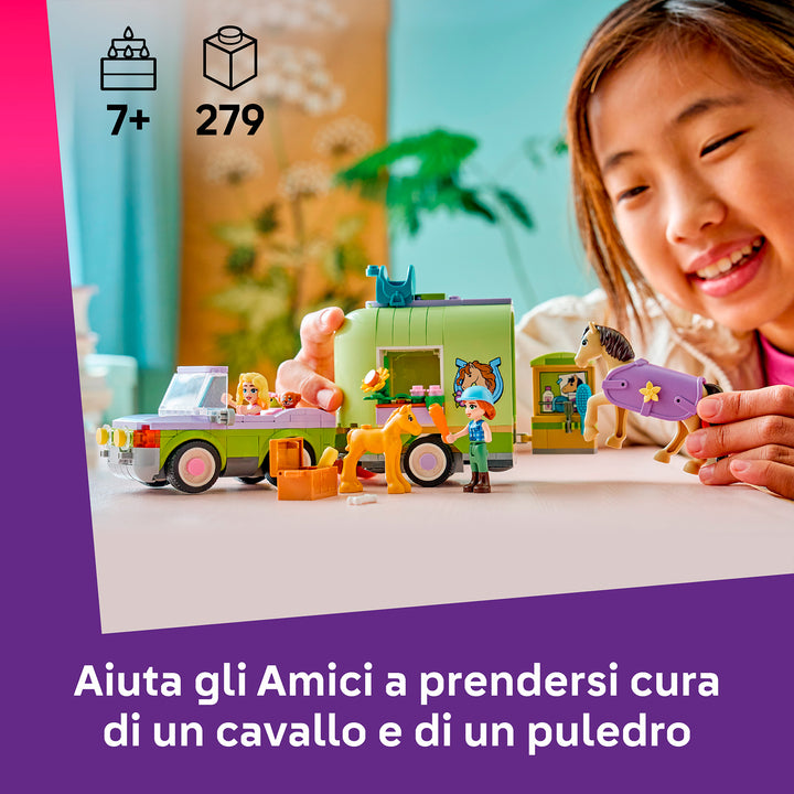 LEGO 42695 RIMORCHIO PER CAVALLO E PULEDRO
