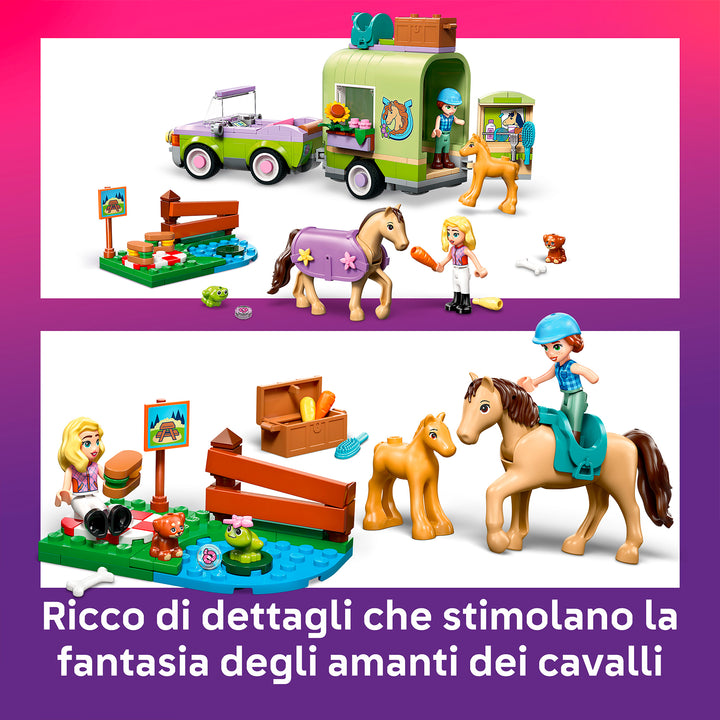 LEGO 42695 RIMORCHIO PER CAVALLO E PULEDRO