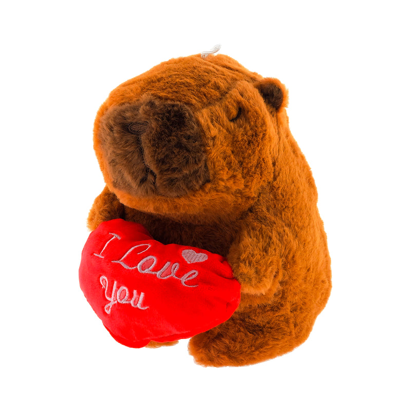 PELUCHE CAPIBARA CON CUORE 20CM