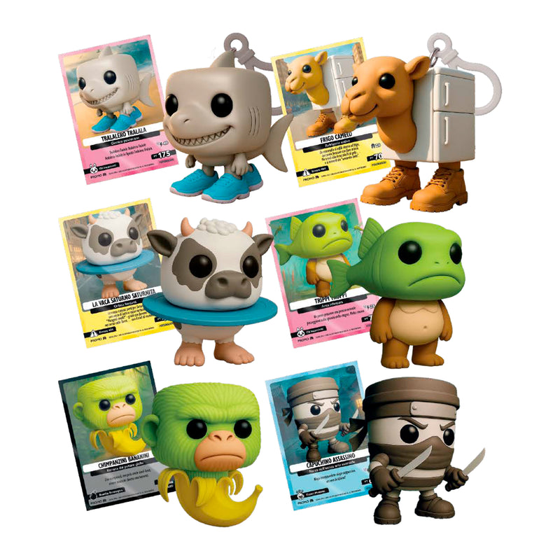 SKIFIDOL ITALIAN BRAINROT UNIVERSO PSICHEDELICO - CARTA PROMO CON ACTION FIGURE 3D
