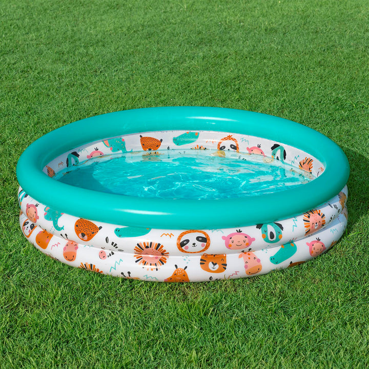 BW51008 PISCINA SAFARI PALS 3 ANELLI Ø102X25CM
