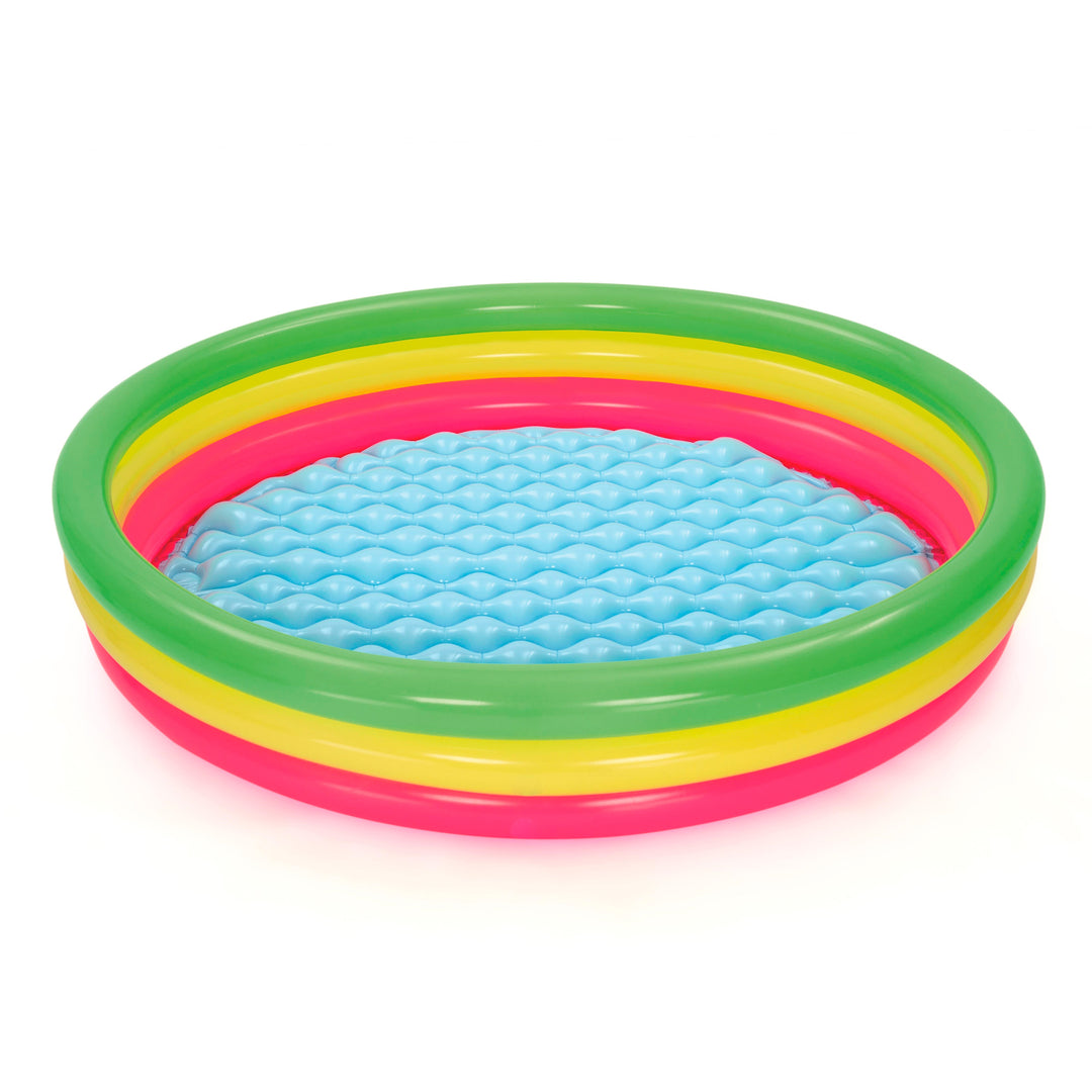 BW51103 PISCINA SWIM SQUAD 3 ANELLI CON FONDO GONFIABILE 152X30CM