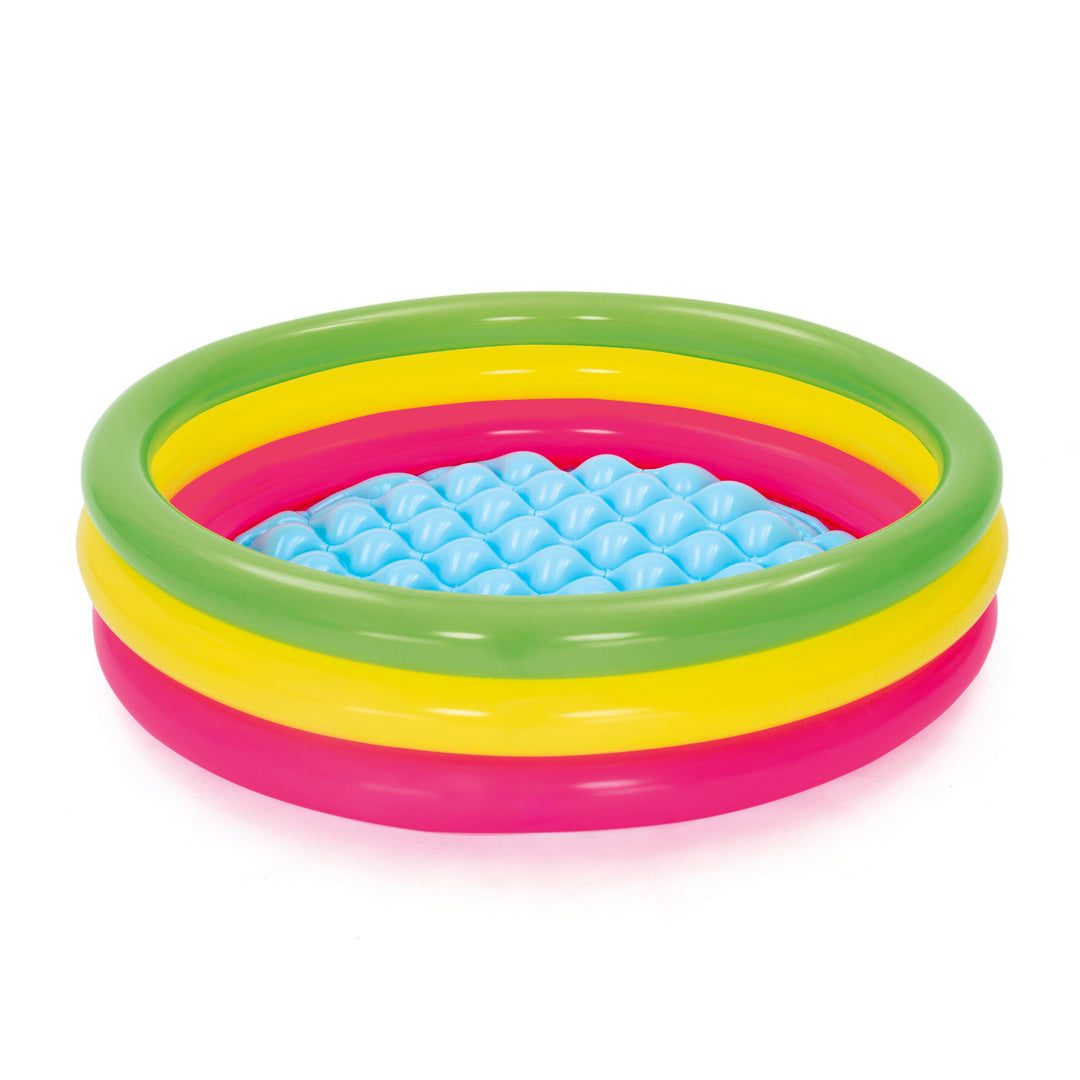 BW51104 PISCINA SWIM SQUAD 3 ANELLI CON FONDO GONFIABILE 102X25CM