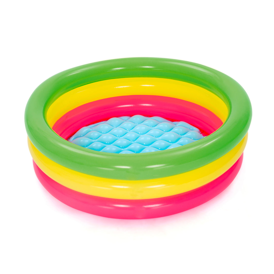 BW51128 PISCINA SWIM SQUAD 3 ANELLI CON FONDO GONFIABILE 70X24CM