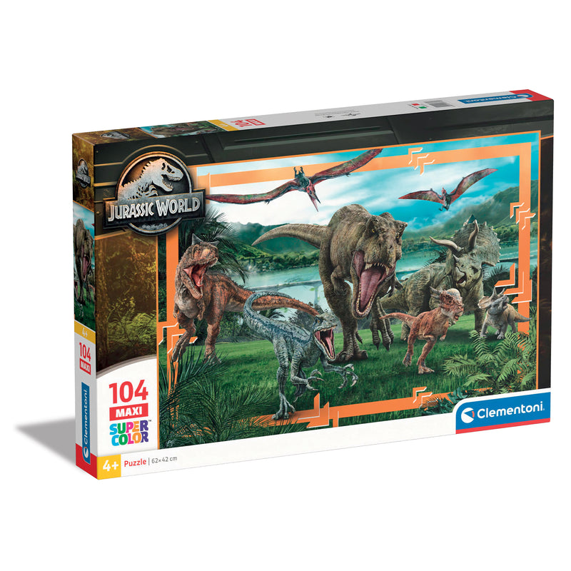 PUZZLE JURASSIC WORLD - 104 PEZZI MAXI