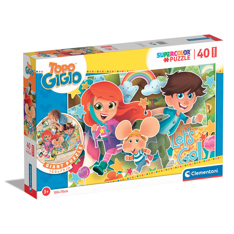 PUZZLE TOPO GIGIO - 40 PEZZI FLOOR