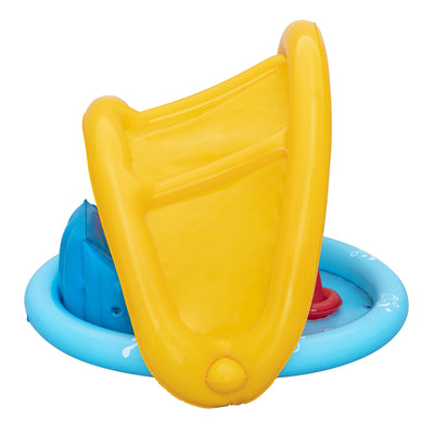 BW52568 PISCINA GIOCO LIL SEASHAPERS CON SCHIENALE E PARASOLE 115X89X76CM