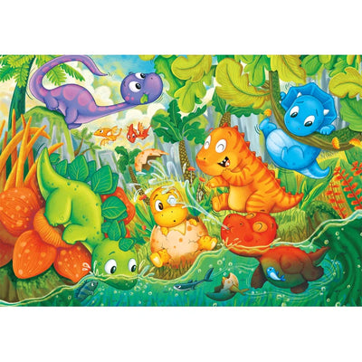 PUZZLE DINOS HAPPY OASIS - 24 PEZZI MAXI