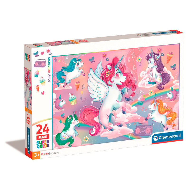 PUZZLE JOLLY UNICORNS - 24 PEZZI MAXI