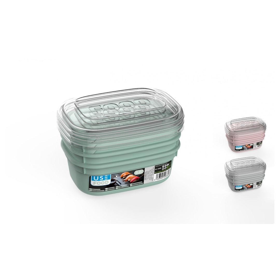 SET 3 LUNCH BOX RETTANGOLARI 200ML