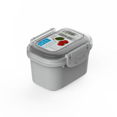 UBOX PORTA ALIMENTI RETTANGOLARE PASTELLO 400ML