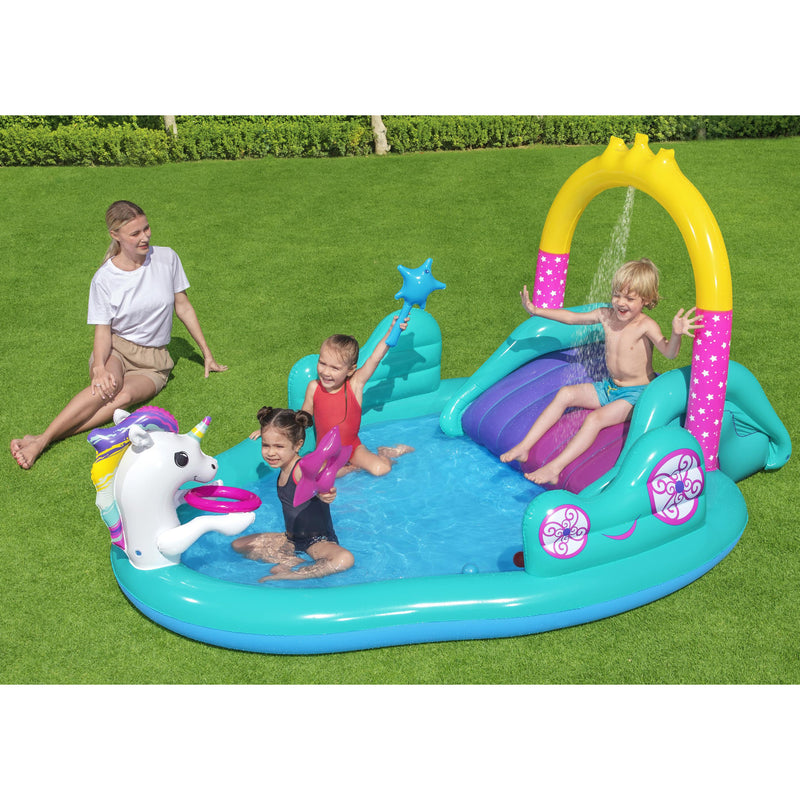 BW53097 PLAY CENTER MAGICO UNICORNO 274X198X137CM