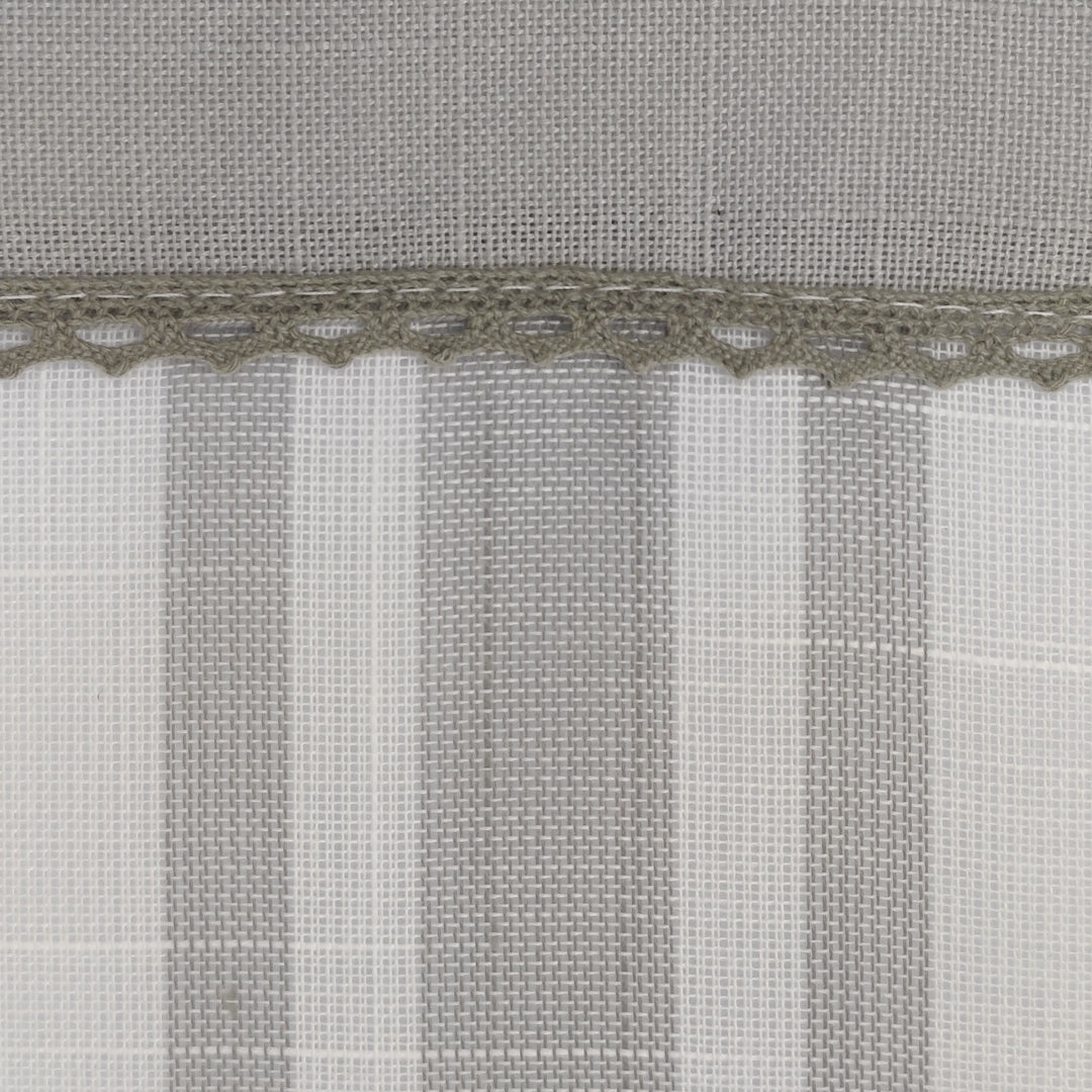 TENDA FILTRANTE IN SIMIL LINO 1 PANNELLO 140X275CM GRIGIO
