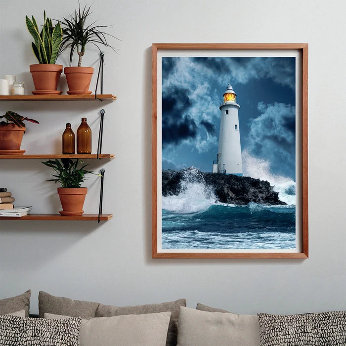 PUZZLE HQC 1000 PEZZI LIGHTHOUSE IN THE STORM