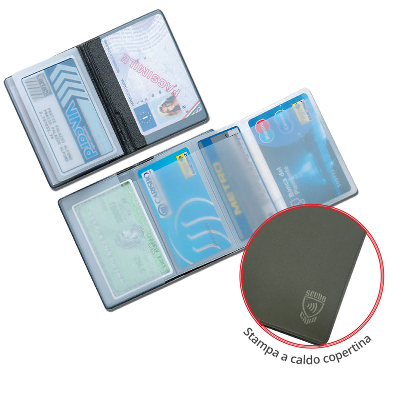 PORTACARD CLASSIC CARD SCUDO METAL PROTEZIONE CONTACTLESS