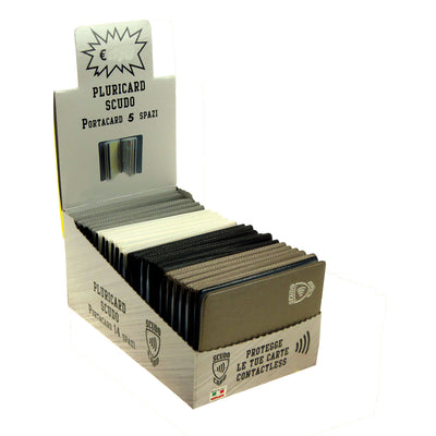 PORTACARD CLASSIC CARD SCUDO METAL PROTEZIONE CONTACTLESS