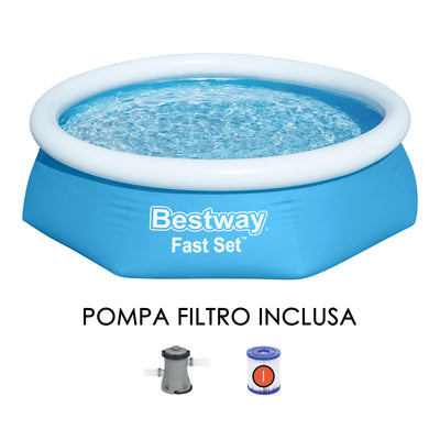 BW57450 PISCINA FAST SET CON POMPA FILTRO 244X61CM