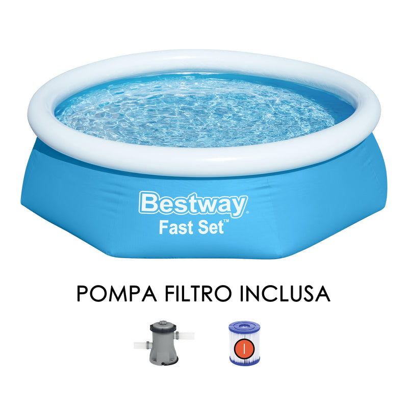 BW57450 PISCINA FAST SET CON POMPA FILTRO 244X61CM