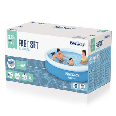 BW57458 PISCINA FAST SET CON POMPA FILTRO 305X66CM