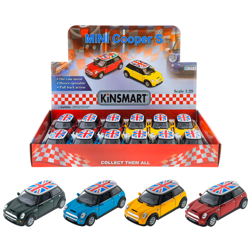 MINI COOPER S CON BANDIERA INGLESE 1:28