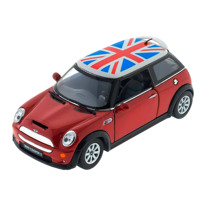 MINI COOPER S CON BANDIERA INGLESE 1:28