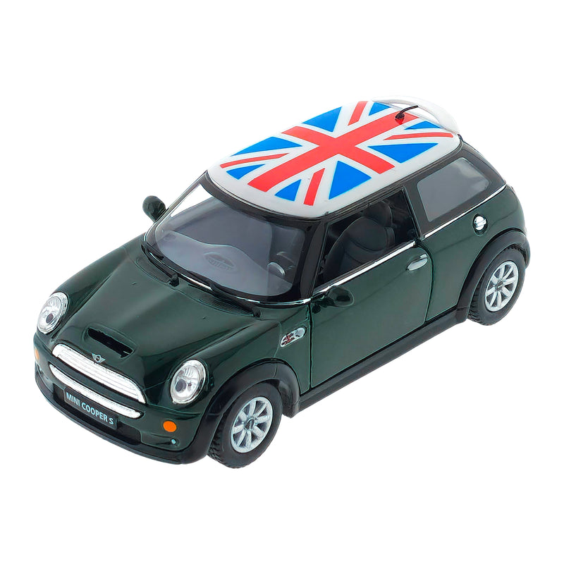 MINI COOPER S CON BANDIERA INGLESE 1:28