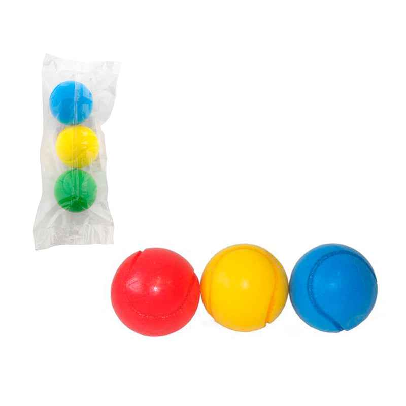 SET 3 PALLINE IN SPUGNA Ø7CM