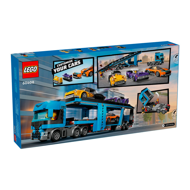 LEGO 60408 CAMION TRASPORTATORE CON AUTO SPORTIVE