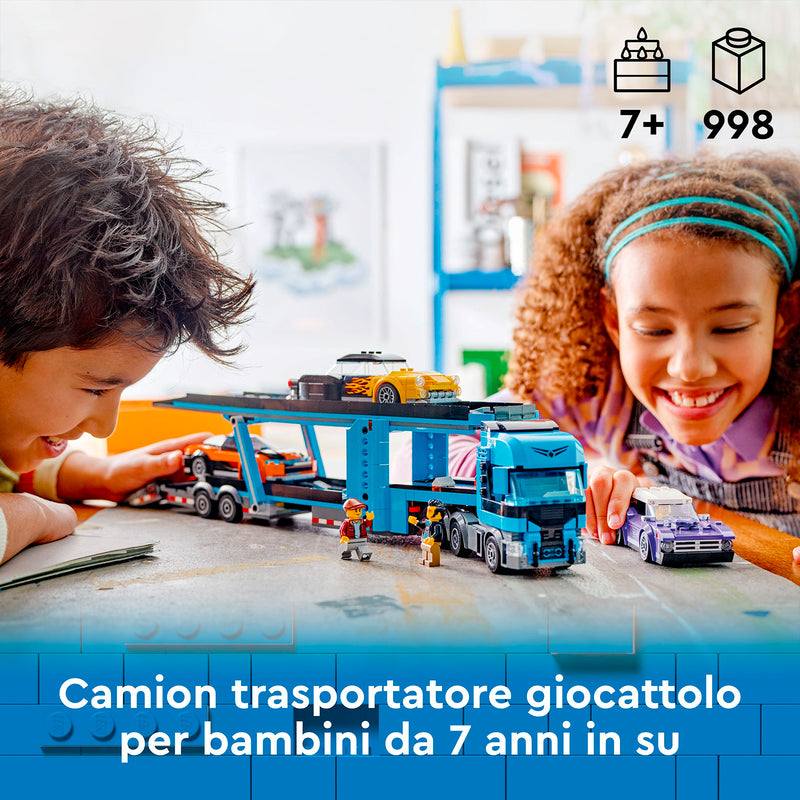 LEGO 60408 CAMION TRASPORTATORE CON AUTO SPORTIVE