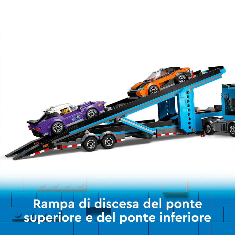 LEGO 60408 CAMION TRASPORTATORE CON AUTO SPORTIVE