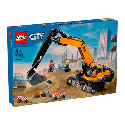 LEGO 60420 CITY ESCAVATORE DA CANTIERE GIALLO