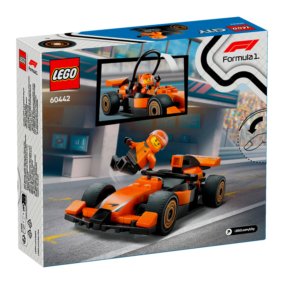 LEGO 60442 PILOTA E MONOPOSTO MCLAREN F1